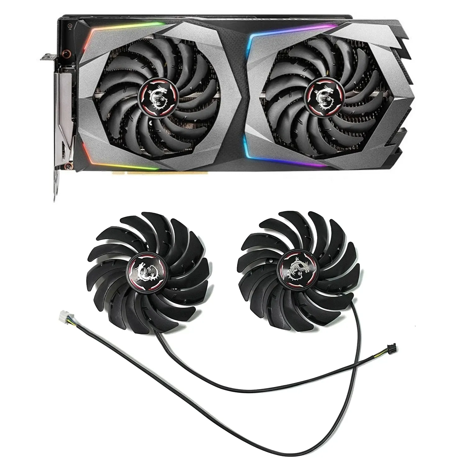 95 мм оригинальный PLD10010B12HH 0.40A для MSI Geforce RTX 2070 игр 8G RTX 2070 игровой GP кулер