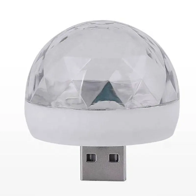 Праздничное украшение 4 мм, портативный rgb-телефон, диско-Ночной шар, зеркальный светодиодный мини-USB волшебный романтический шар, дискотека, светодиодный светильник