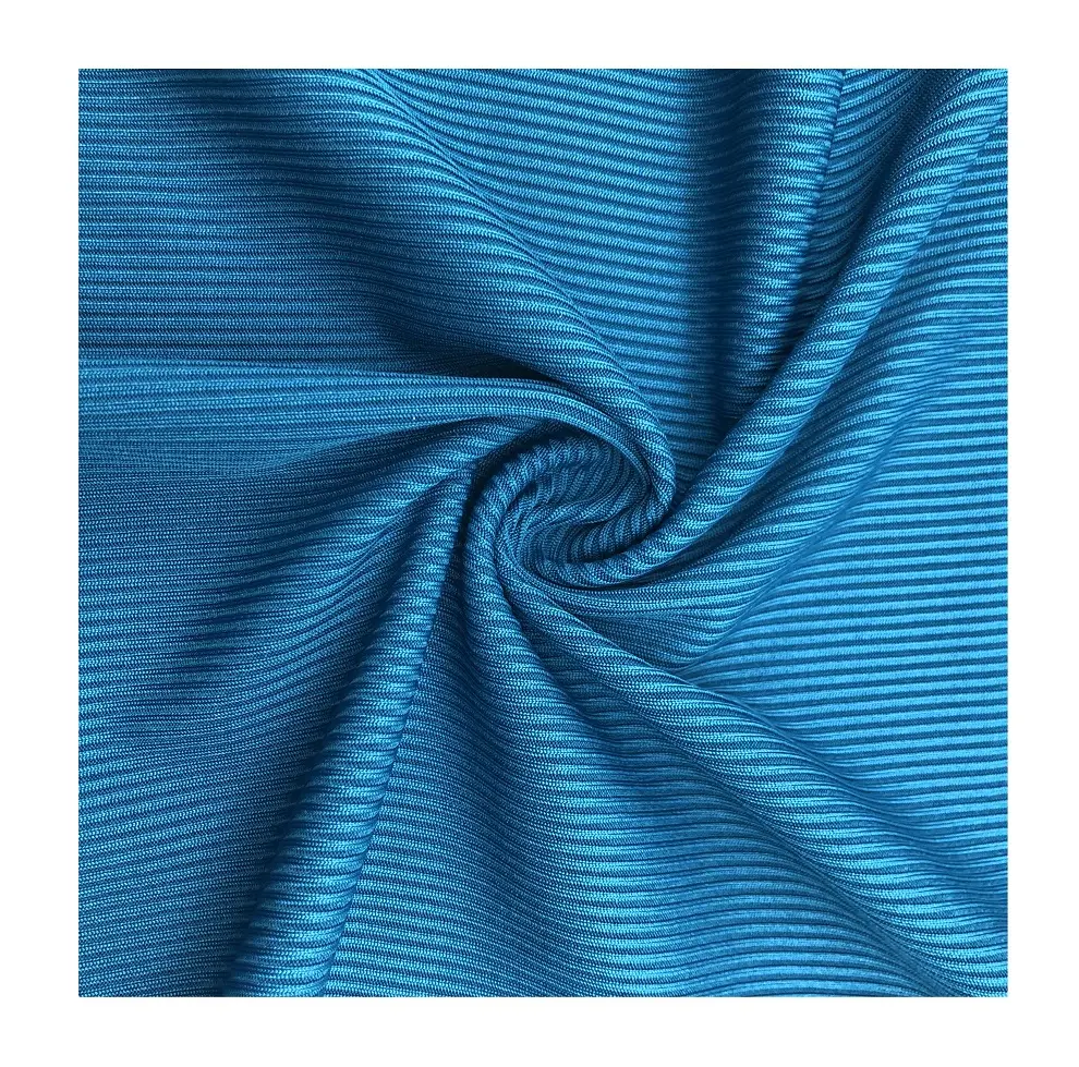 90% Polyester 10% Spandex Knitted Ribbed Fabric for Swimwear customized color