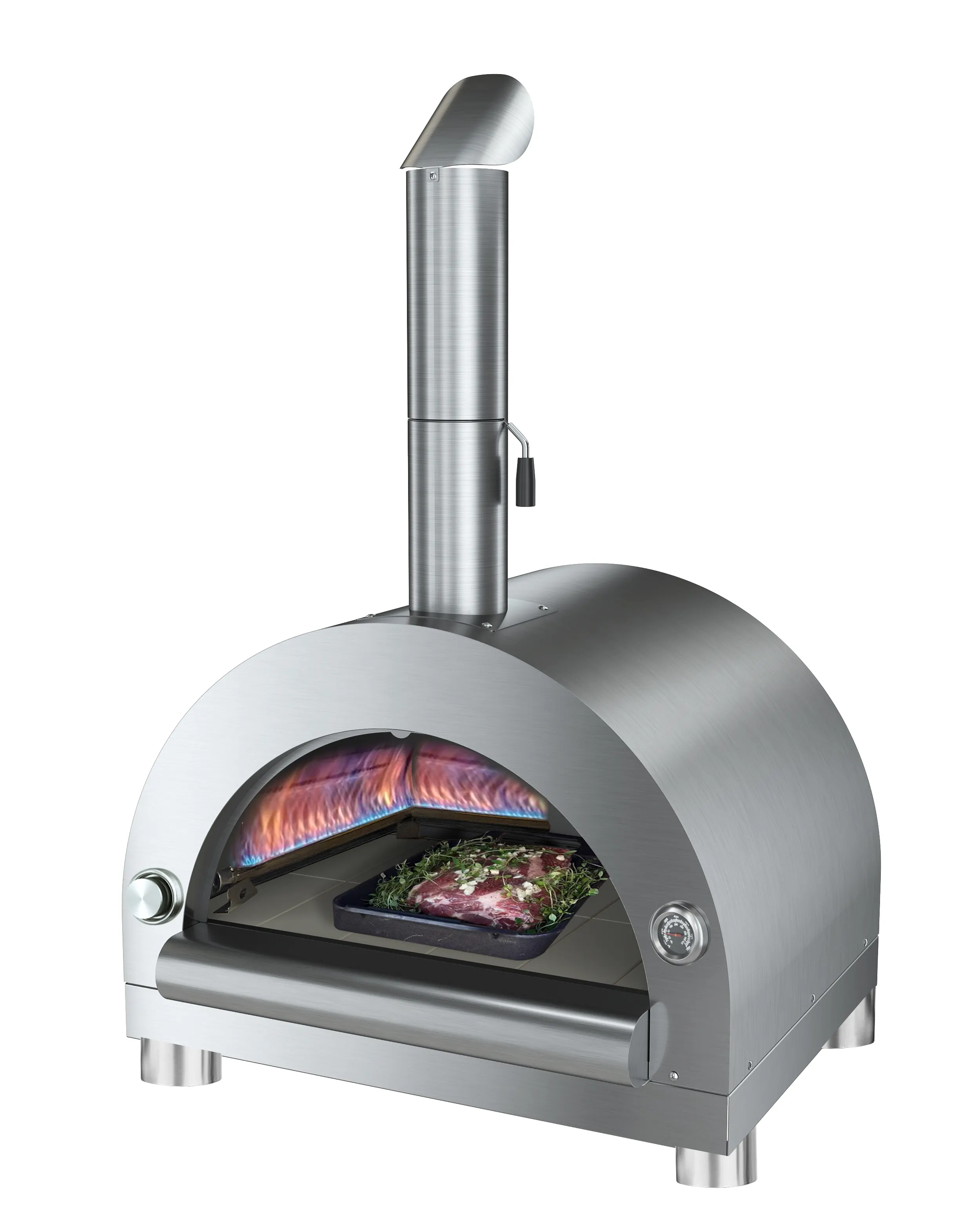 Pizza Equipment Stainless Steel Camping Portable Bbq Grills Gas Pizza Oven