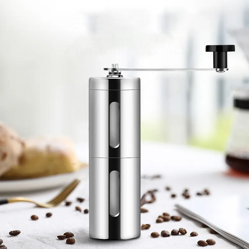 Factory price MINI manual coffee grinding machine,quality upgrade adjustable thickness hand coffee grinder use at anywhere.