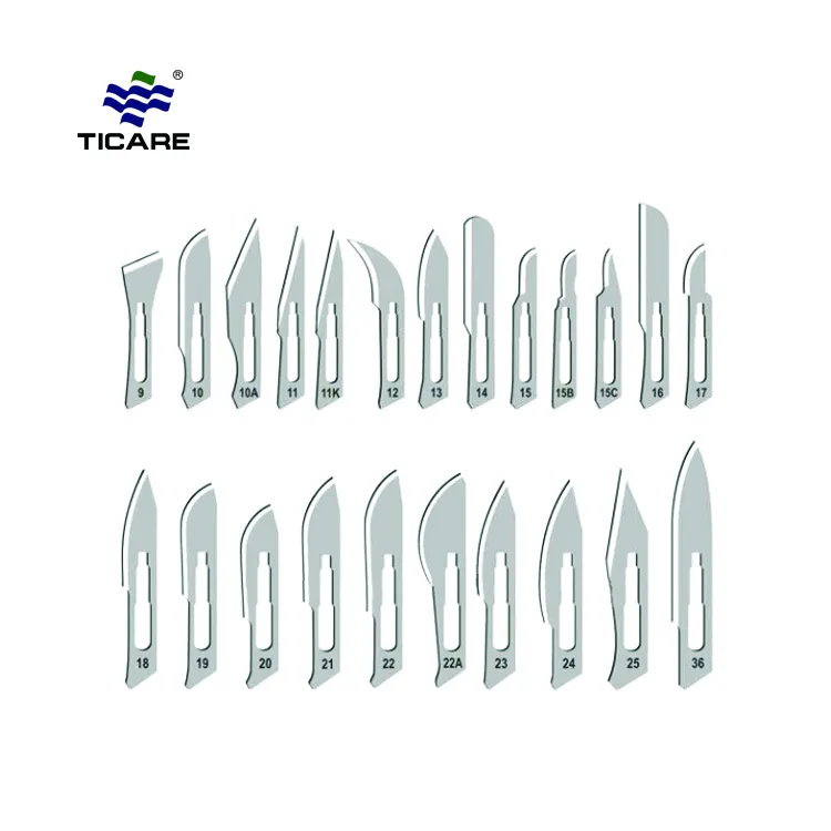 Лезвие ножа из нержавеющей стали, карбоновые одноразовые хирургические Скальпели