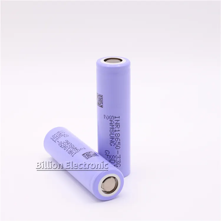 100% Authentic Guarantee ICR 18650 33G For Samsung Rechargeable Lithium Battery 3.7V Flat Top 3300mAh