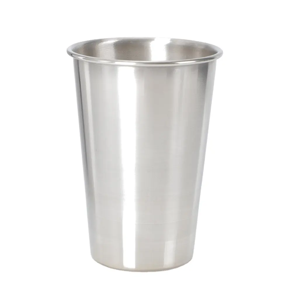 Стаканы из нержавеющей стали, 16 унций, металлическая чашка для воды, чашка для питья для кемпинга с пользовательским логотипом