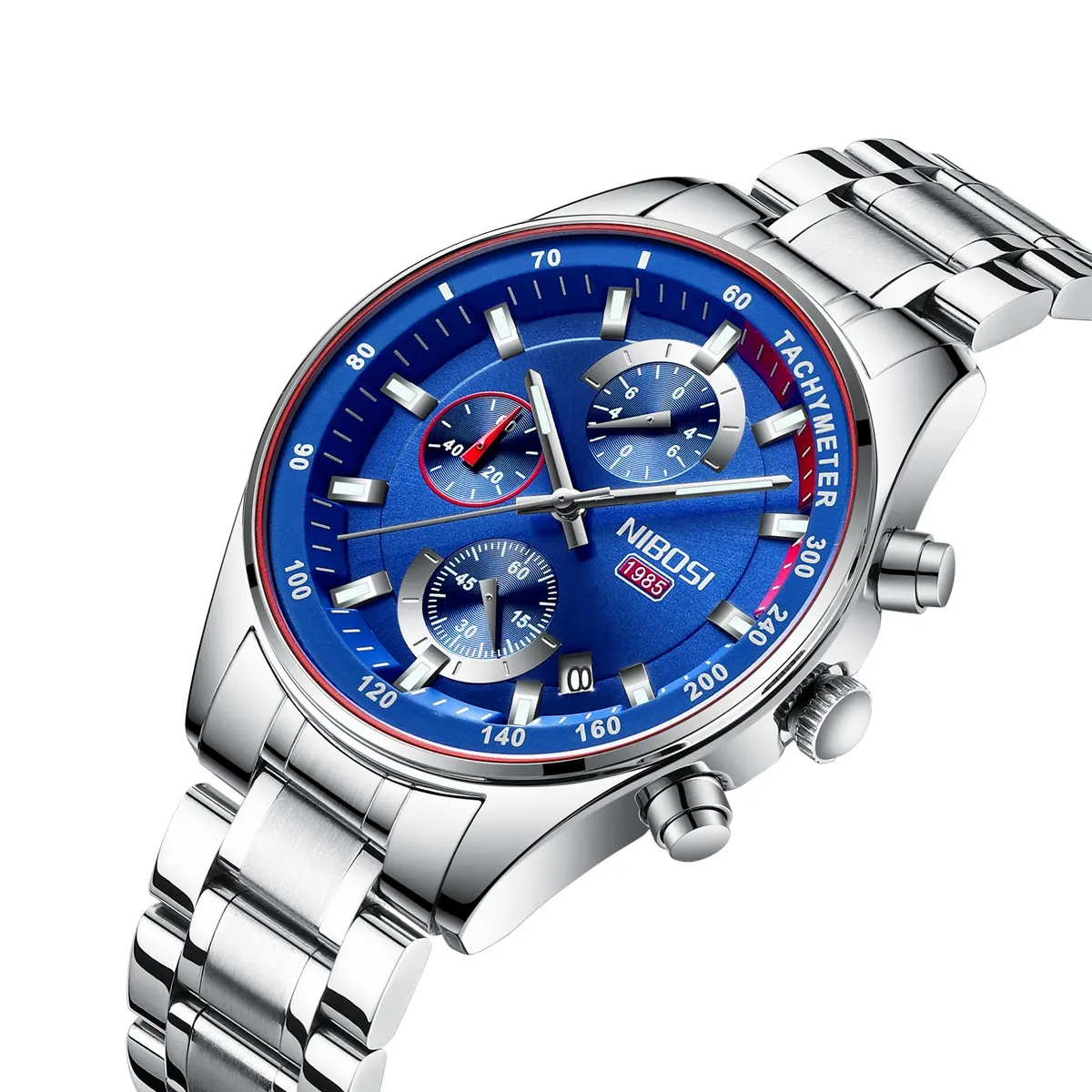 NIBOSI 2375 мужские часы Лидирующий бренд Роскошные Спортивные кварцевые мужские часы военный водонепроницаемый хронограф Relogio Masculino