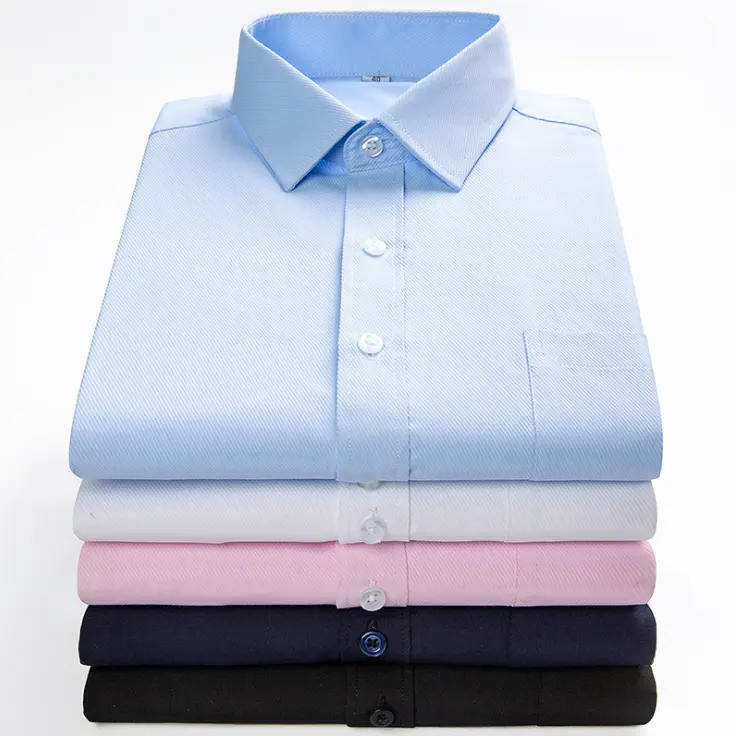 Manufacture High Quality Solid Color Men's Non Iron Dress Shirts