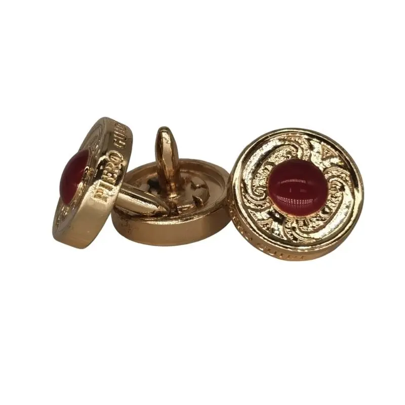 Button Factory With GRS Certificate Custom Logo Decorative Diamond Metal Rivets Zinc Alloy Rivet Button For Clothes