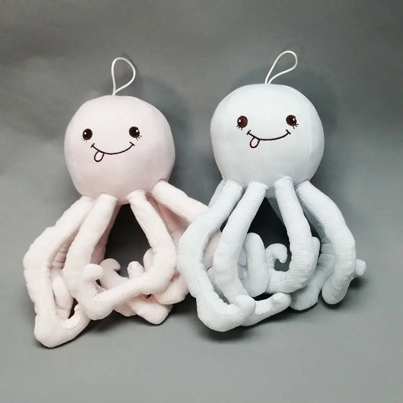 2021 Amazon Hot Selling Plush Octopus Pillow Stuffed Marine Animal Plush Octopus Bell Toy Home Decoration