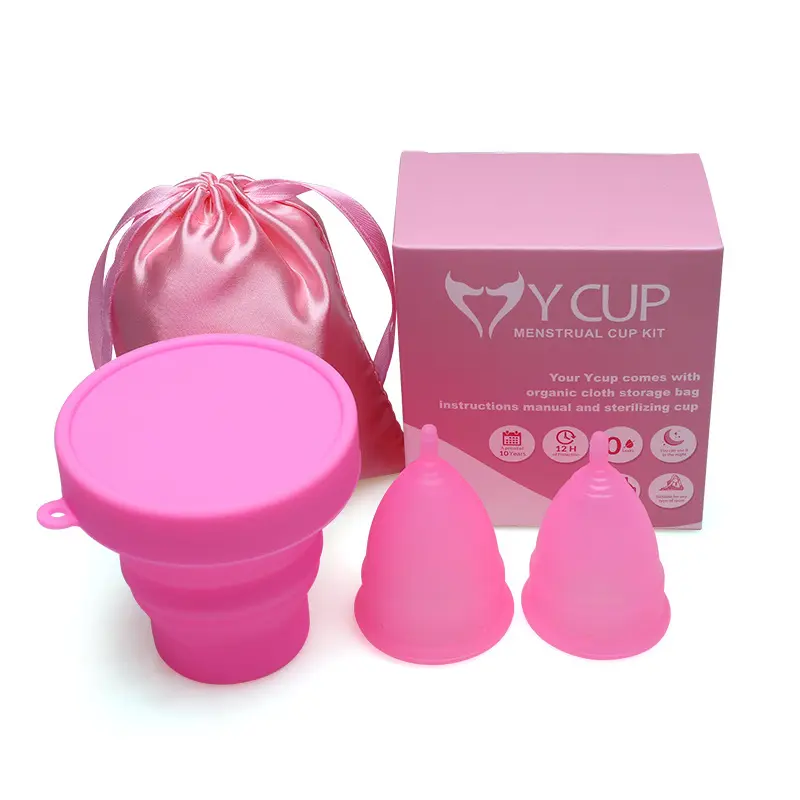 Лучшая многоразовая Органическая чашка для менструации, медицинская силиконовая чашка для женщин
