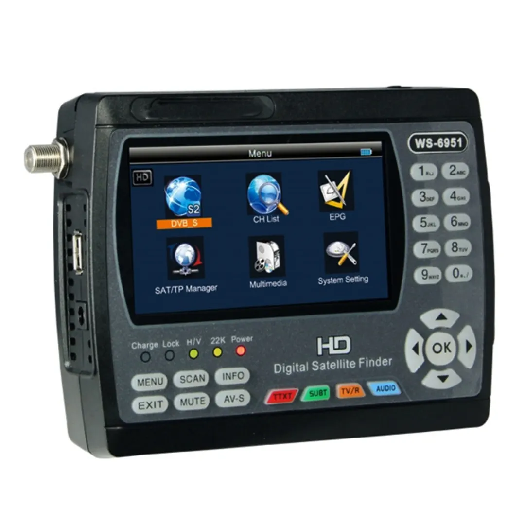 Factory Price Original WS-6951 DVB-S2 HD satellite signal finder meter satellite tv receiver