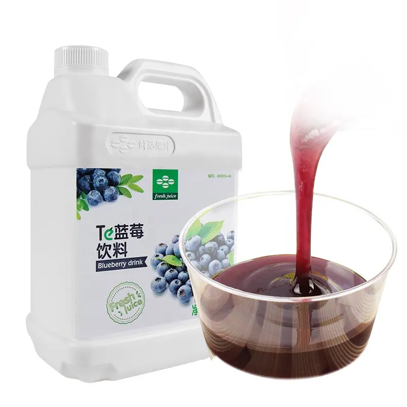 3kg Xianhuo Wholesale Blueberry Flavor Concentrates Fruit Juice for Bubble Tea