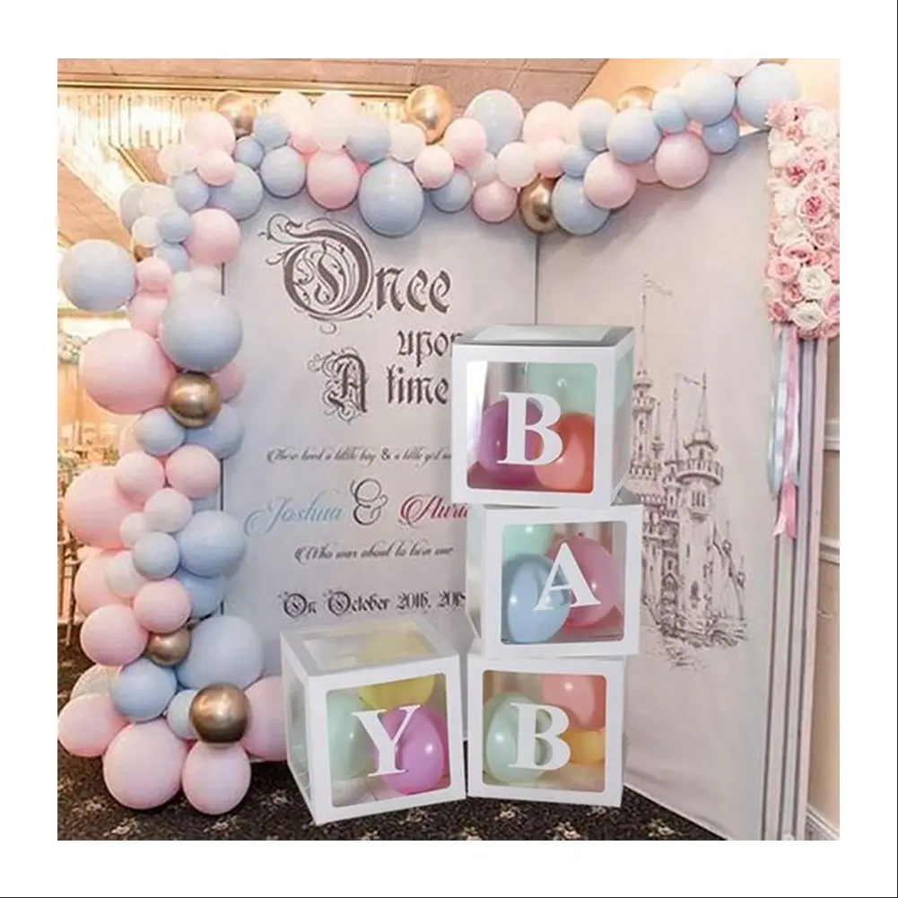 New product customize baby shower boxes party decorations party supplies hot sale products transparent balloon box