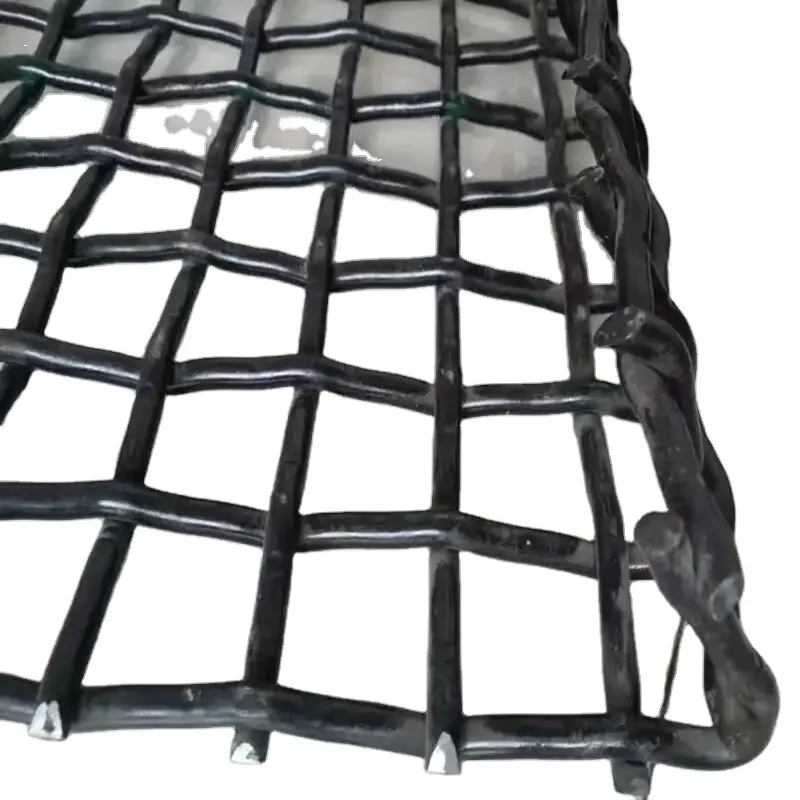 Вибрирующая стальная сетка с крючком, оцинкованная металлическая сетка из железа для угольных шахт