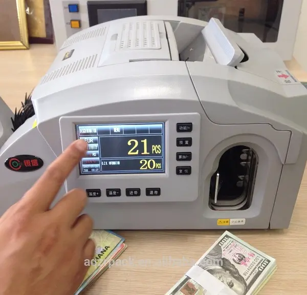 Автоматический подсчет и обвязка, встроенный детектор банкнот