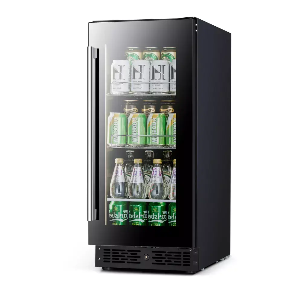 Top quality customized Slim 220v 96l Red Wine Fridge Cooler Cellar Refrigerator Cabinet