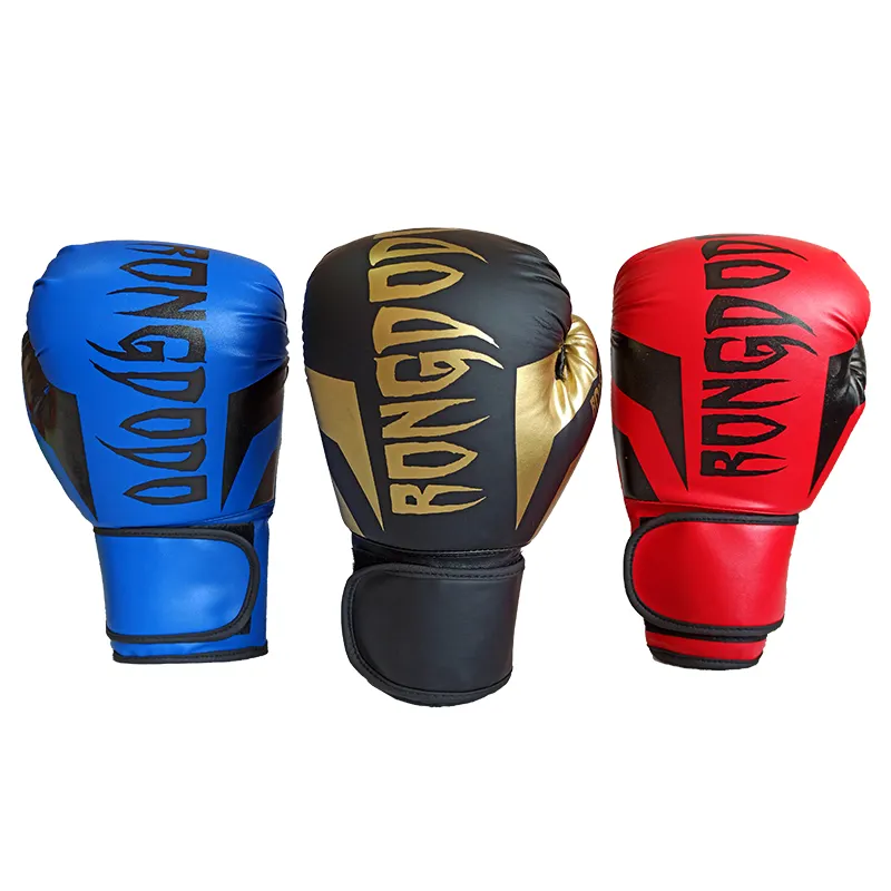 Hot sale fashion kids adult professional muay thai training competition boxing gloves