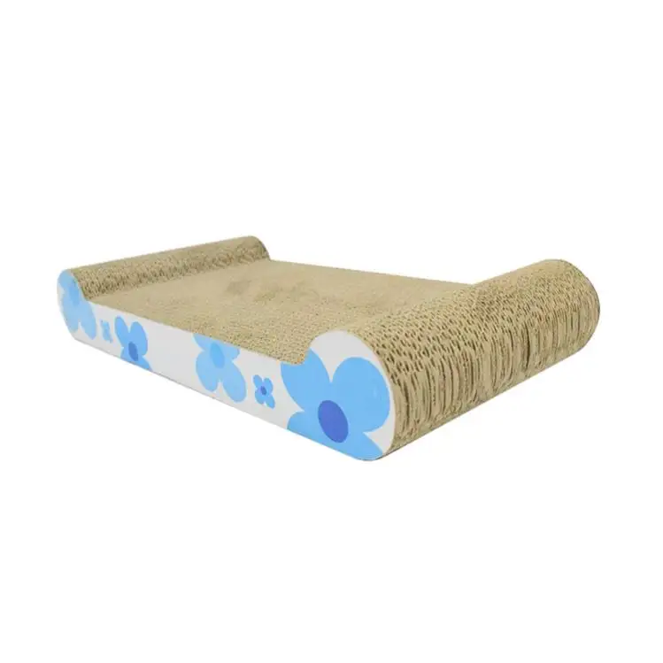 Customized Professional Protectors From Cats Luxury Track Strong Corrugated Cardboard Cat Scratcher