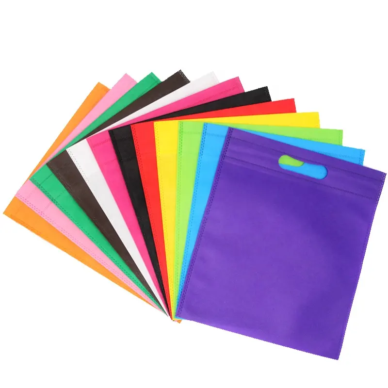 Non-woven Bag China Supplier Direct Supply Colorful Cheap Price Gift Punching Ultrasonic Sealing Type Non-woven Fabric Vest Bag
