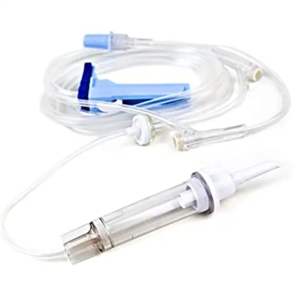 Disposable medical IV Flow Regulator with Extension Tube