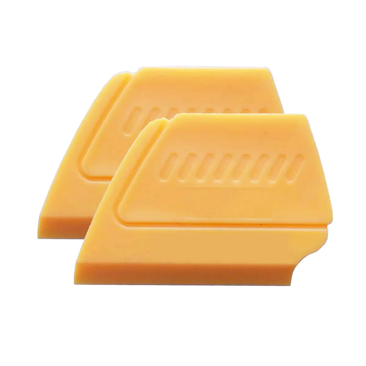 Mini Squeegee Window Tint Install Tool Yellow ABS Hard Mini Triangle Scraper Sharp Squeegee Contour Corner Bubble Scraper A14