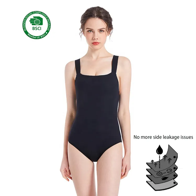 Women water repellent quick dry swimsuit one piece bodysuit period swimwear bikinis beachwear