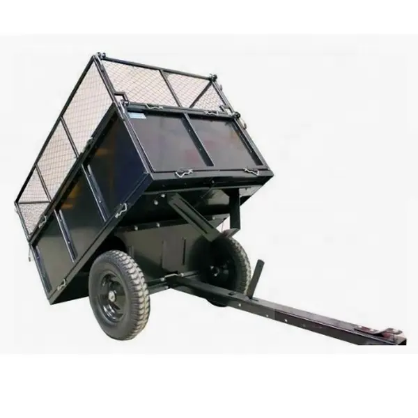 heavy duty tractor trailer for garden or farm ATV trailer dump cart