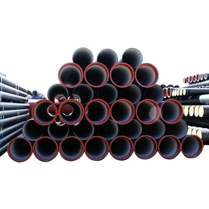 China Factory Supplier Metal Ductile Round Tube DN80-DN2600 K9 C40 C30 C25 Ductile Iron Cement Lined Ductile Iron Pipe