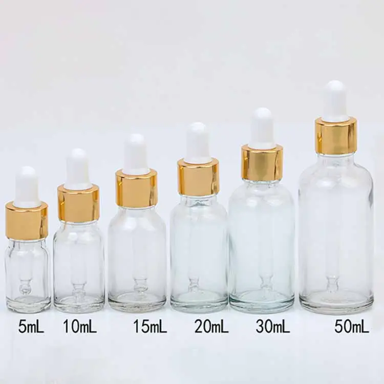 Пустые прозрачные бутылки с маслом для кутикулы пустые стеклянные бутылки с эфирным маслом для упаковки парфюмерного сывороточного масла