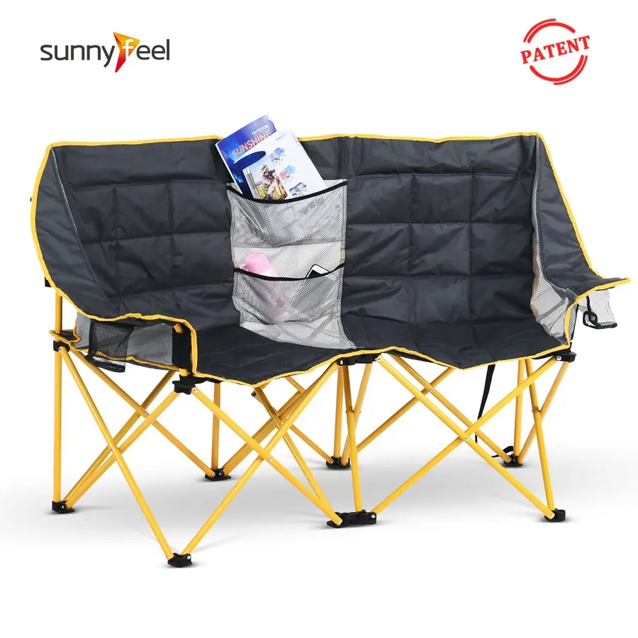 Folding High Chair New Design High Quality Conversation Chair 2 Person Makeup Chair Outdoor Folding Camping Chair