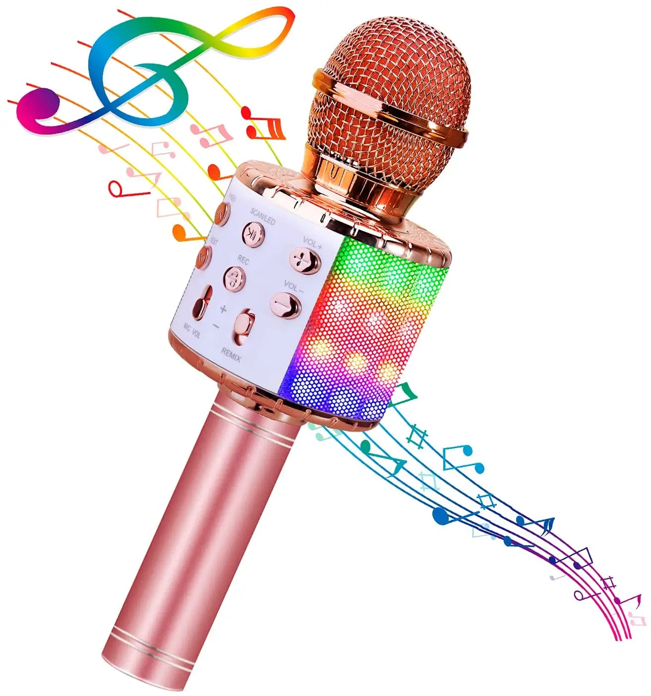 Wireless Kids Karaoke Microphone With Speaker Portable Handheld Karaoke Player For Home Party Ktv Music Singing Playing