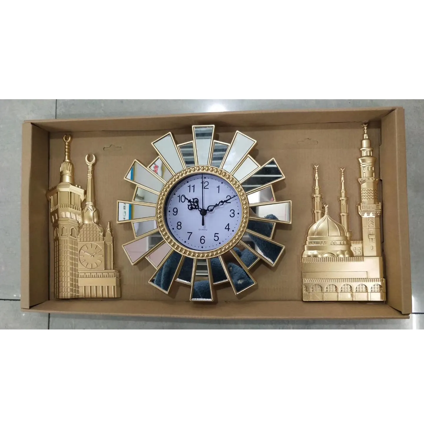 Горячая Распродажа, Ретро 3 штуки в комплекте, пластиковые подарочные рекламные настенные часы с зеркалом