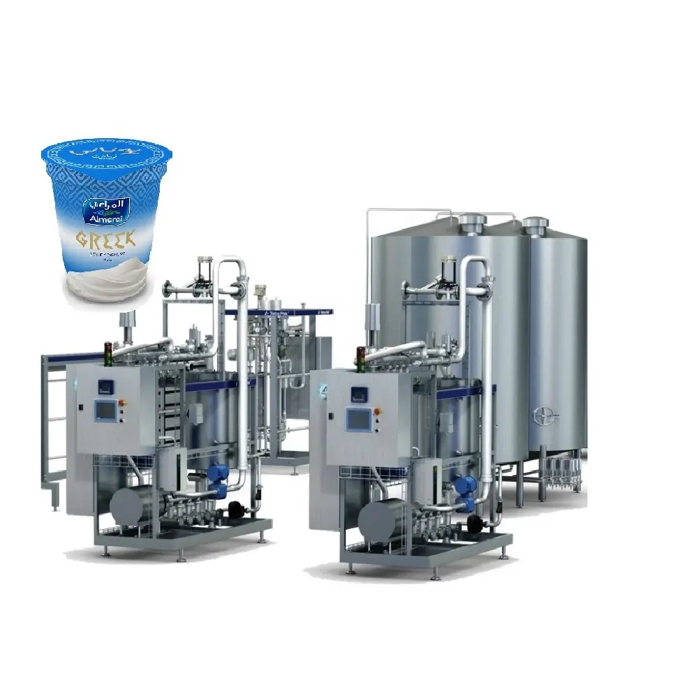 Complete 500L-10000LPH Fully Automatic Cup Package Yoghurt Filling Making Dariy Production Line