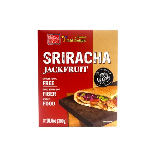 Оптовая продажа продуктов Sriracha Jackfruit хороший источник клетчатки 100% веганский пряный вкус для салатов, гамбургеров от поставщика Таиланд