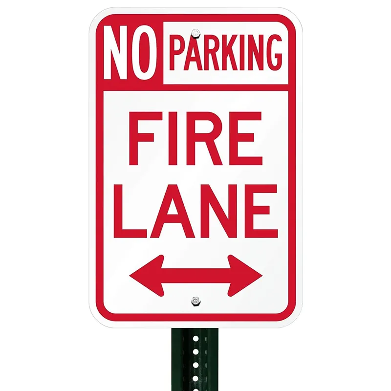 Индивидуальный алюминиевый светоотражающий знак для парковки инвалидов, предупреждающий о пожарной полосе, знак без парковки