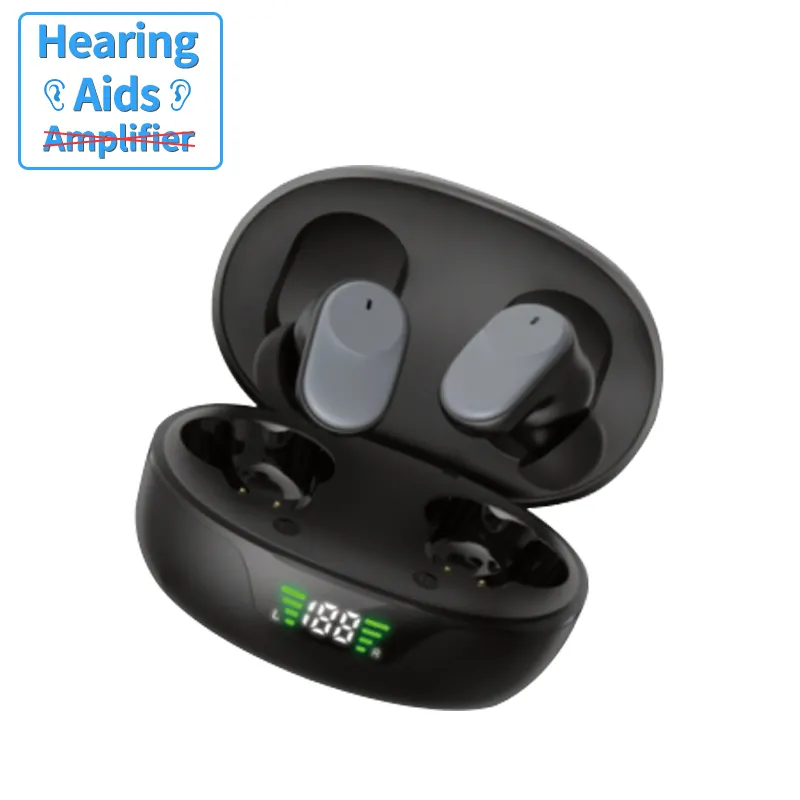 H009 OEM/ODM In-the-ear Hearing Aids Most Powerful Blue tooth Wireless Rechargeable Smart Audiology for Adults Hearing Loss