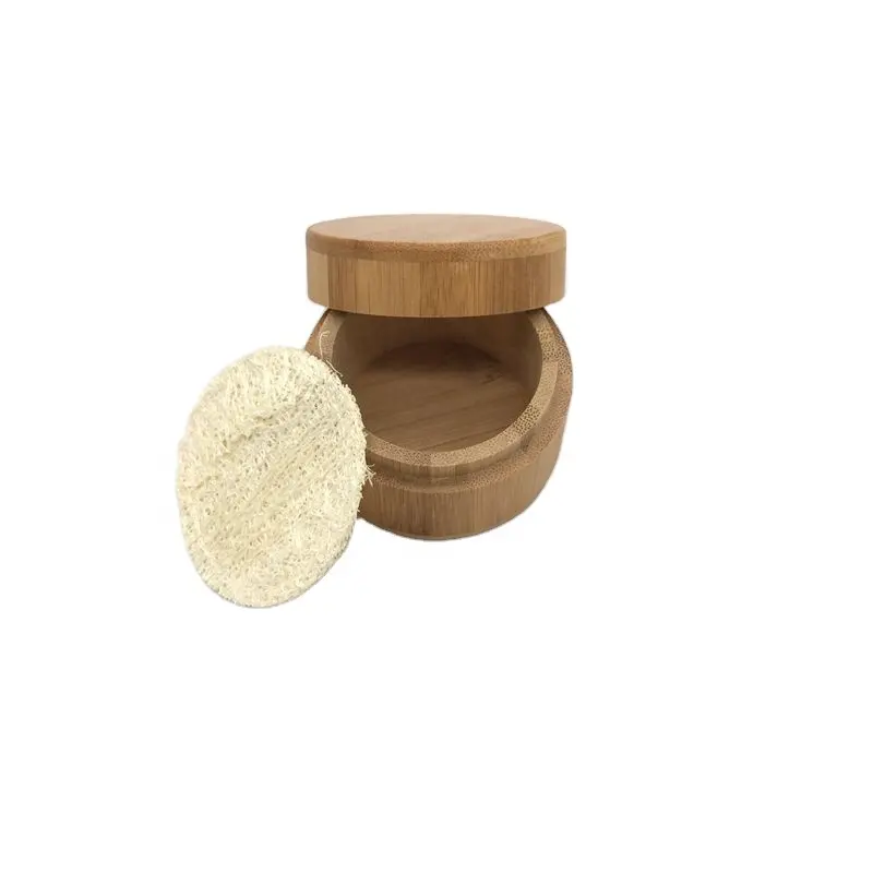 Natural Bamboo Soap Dish Box With Case Lid