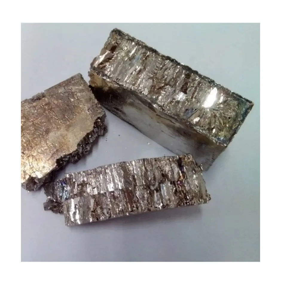 Chinese Factory Price 99.99% 16kg Silver White Solid Bismuth Ingot For Cosmetics Chemical Reagents