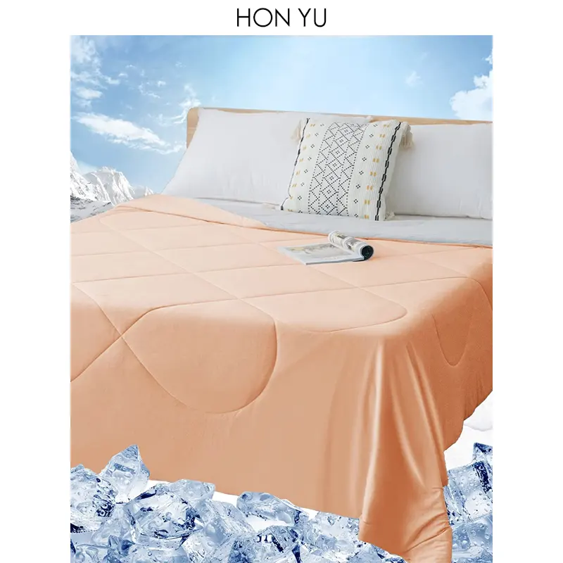 Cooling Blanket with Both Sides Q-Max>0.4 Arc-Chill Cooling Fiber for Hot Sleepers Breathable Soft Keep Cool Summer Blanket