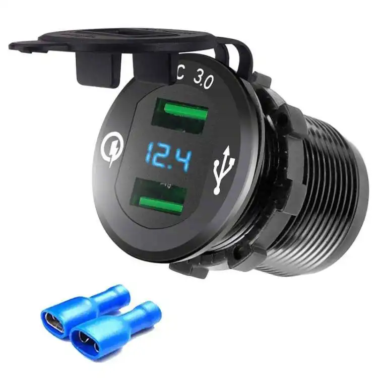 Дешевое автомобильное зарядное устройство usb 36 Вт двойное зарядное устройство быстрой зарядки qc 3,0 Автомобильное зарядное устройство