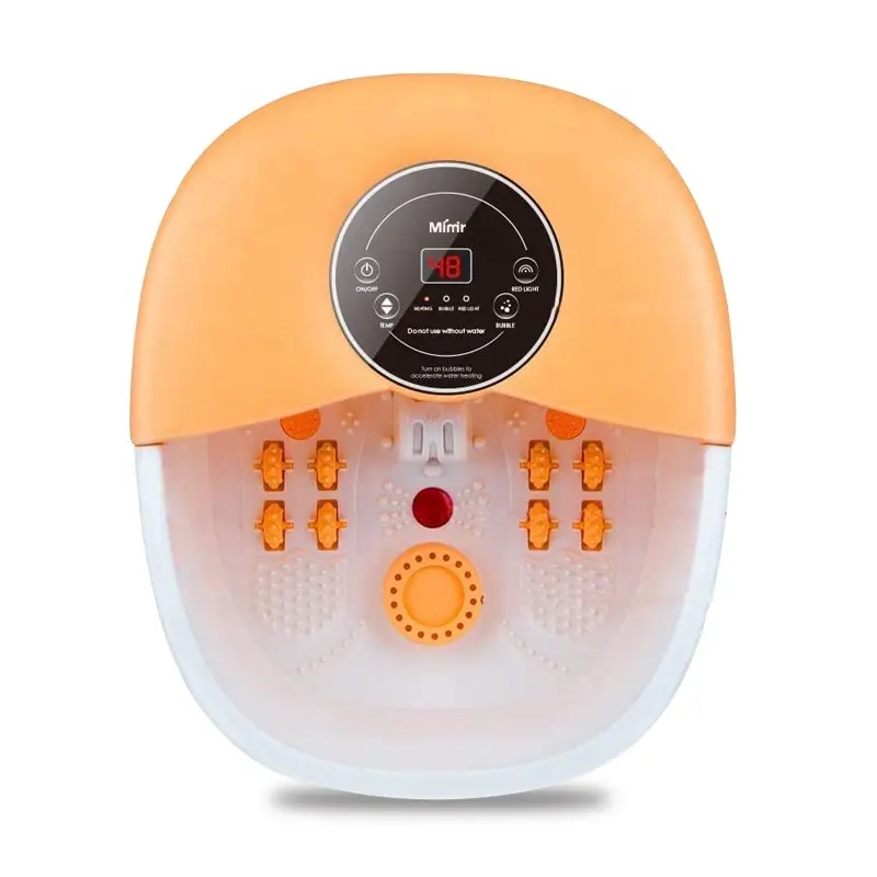 Electronic Colorful Heating Pedicure Foot Spa Tub With Multi-function And Bubble Massage