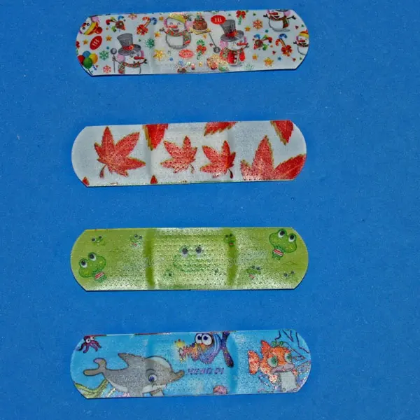 different colors custom printed wound plaster band aid