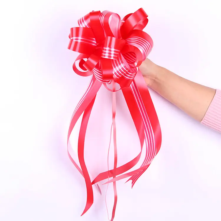 High quality promotional wedding birthday festival professional made colorful wedding pull bow