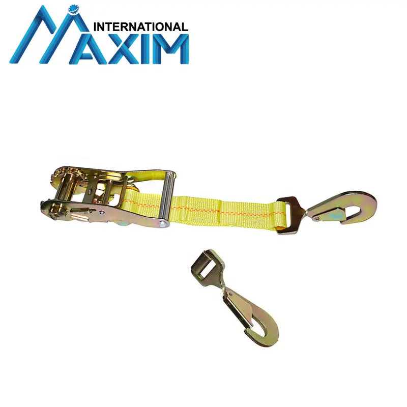 Tie Down 2&quot; Ratchet Strap With Twisted Snap Hook