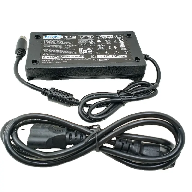 Original AC AD Adapter Power Supply for PS-180 PS180 TM-T88 TMU200 TMU220 C825343 Pos Receipt Printer Parts Supplier