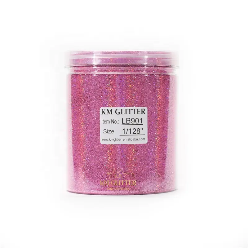 Factory Bulk Wholesale Resistant Solvent Rose Holographic Fine Dust Glitter Powder for Christmas Decoration