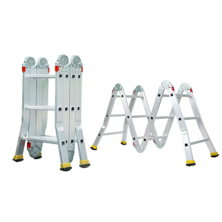 Ladder Ladder Factory Directly Aluminium Folding Ladder 4x2 4x3 4x4 4x5 4x6 Step Scaffolding Ladder