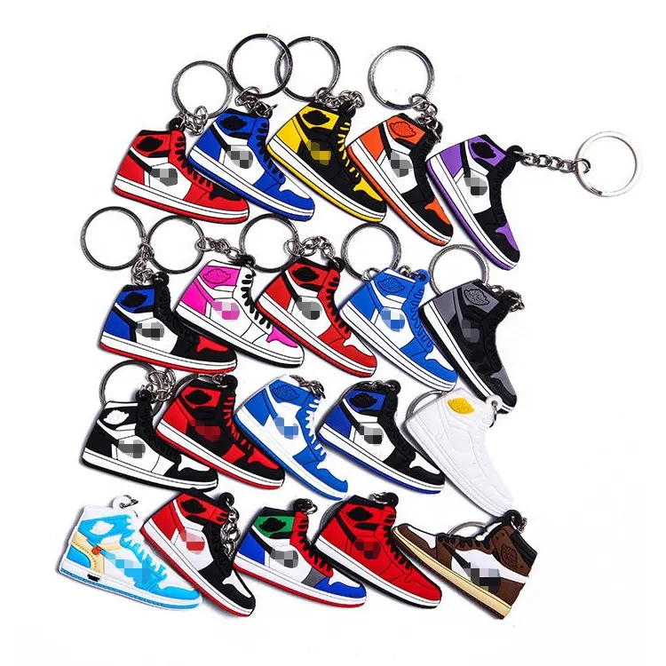 Custom Soft Pvc Sneaker Shoe Keychain With Factory Price