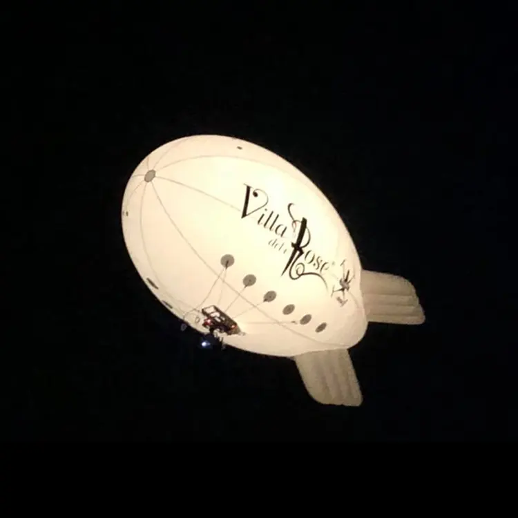 30ft wireless LED KIT inflatable airship UAV helium blimp balloon for outdoor advertising