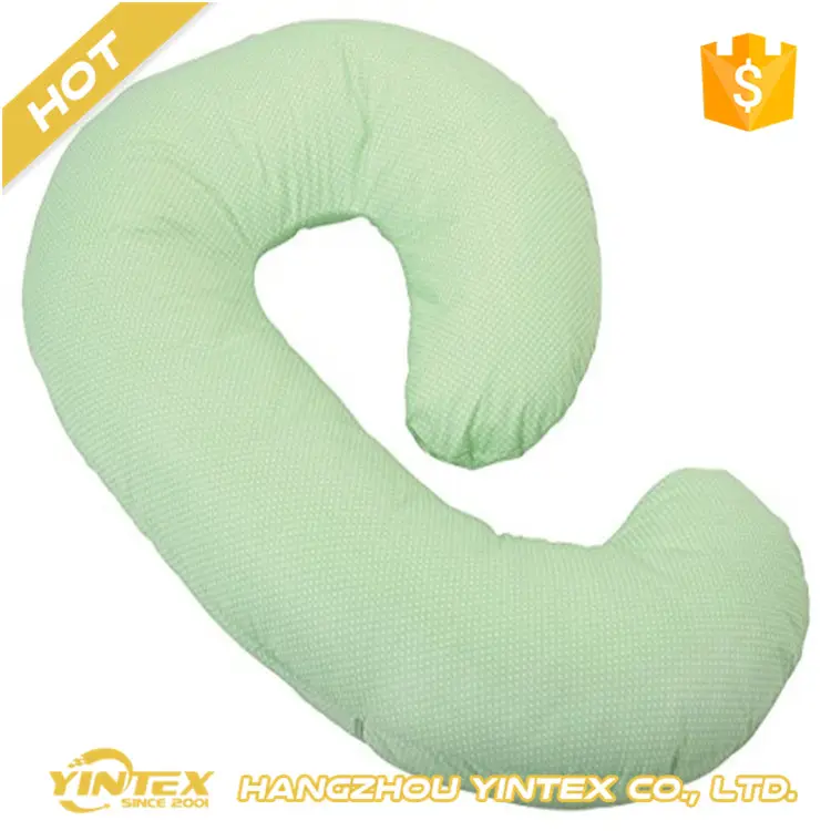 High Quality Beige Color cotton u shape sleeping maternity pregnancy baby body pillow