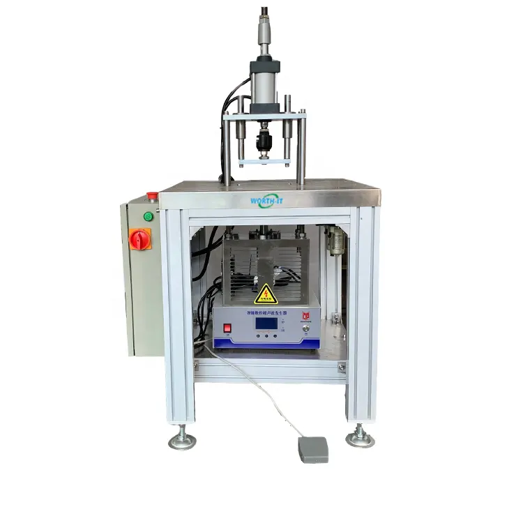 Semi automatic ultrasonic masks body sealer seal surgical 3 ply face mask n95 edge side banding welding sealing machine for mask